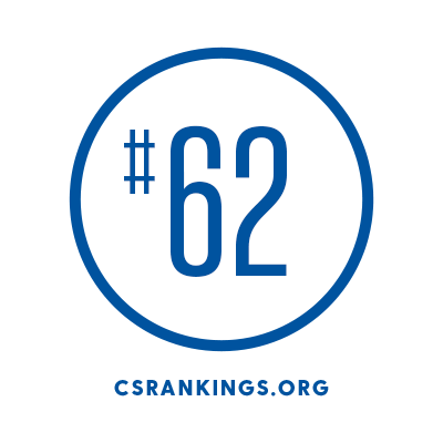 csrankings-org-62 Ranked #62 computer science programs on CSRankings.org