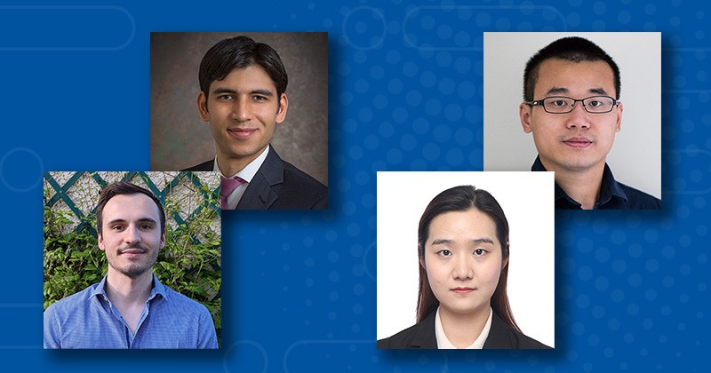 PhD student Raphael Poulain and assistant professor Rahmat Beheshti (left) alonf with Ph.D. student Xiaofan Li and assistant professor Xing Gao (right) publish research in leading scientific conferences.