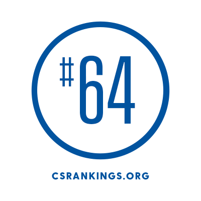 CIS_Stats_400x400_Rankings_2024 Ranked 64th on CSRankings.org