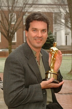 Mark Lasoff with Oscar Award