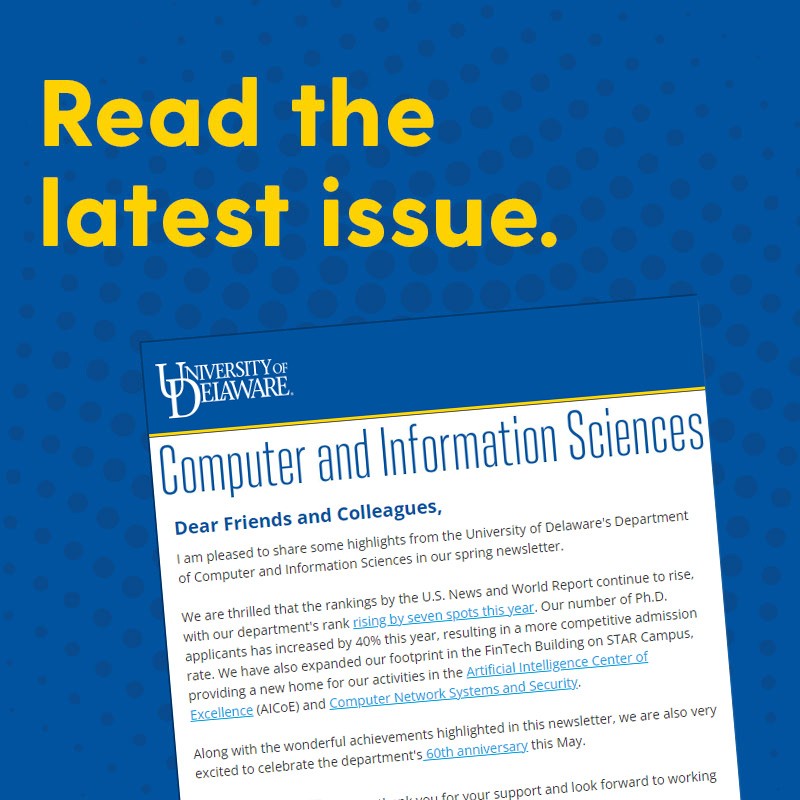 Read the latest issue of our newsletter.